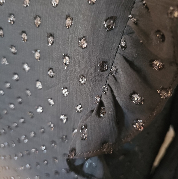 Away Elegant Black Ruffle Long Sleeve Dress - Picture 3 of 6